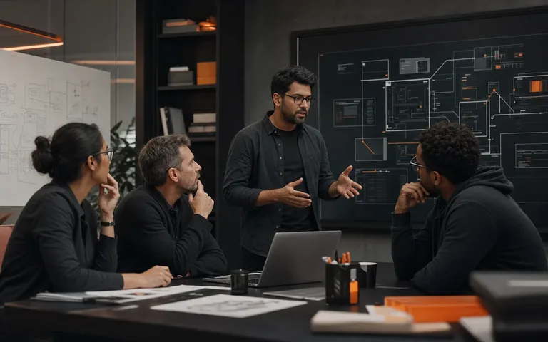 Senior 1kw software engineers reviewing application architecture